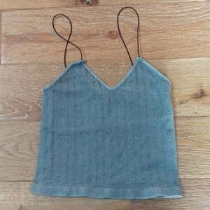 NIKIBIKI Vintage Ribbed Crop Top,size OS